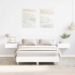 vidaXL fehér szerelt fa ágykeret matrac nélkül 120 x 200 cm (861030)