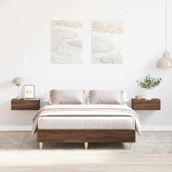 vidaXL barna tölgy színű szerelt fa ágykeret matrac nélkül 120x200 cm (861036) - vidaxl