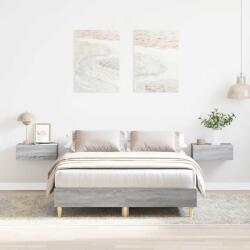 vidaXL sonoma tölgyszínű szerelt fa ágykeret matrac nélkül 120 x 200cm (861035) - vidaxl