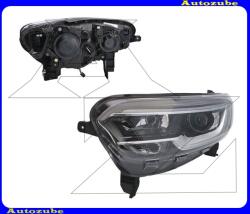 RENAULT KADJAR 2015.06-2018.10 Fényszóró bal (H7/H7/LED) Villanymotorral, LED vezérlő nélkül nappali fényhez/helyzetjelzőhöz, LED vezérlő nélkül tompított/távfényszóróhoz TYC 20-16494-06-2