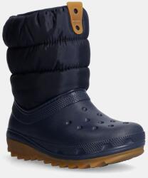 Crocs gyerek hótaposó CLASSIC NEO PUFF BOOT sötétkék, 207684 - sötétkék 32/33