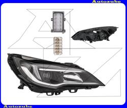 OPEL ASTRA K 2015.06-2020.05 /B16/ Fényszóró bal (H7/H1/LED) fekete házas, motorral, LED vezérlő nélkül nappali fényhez/helyzetjelzőhöz MAGNETI MARELLI 719000000119