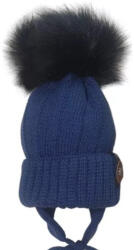  Minimanó téli kötött sapka (50-52) - Kék