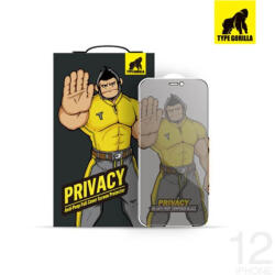 Type Gorilla Apple iPhone 13/13 Pro TG Privacy 2.5D Üvegfólia - Fekete