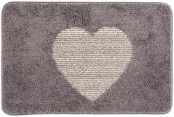 Clayre & Eef Covoras baie textil gri bej 58x38x1 cm (BM0007G) Covor baie