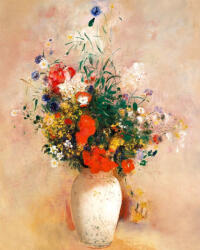 Figured Art Set goblen cu diamante, cu sasiu, Vaza cu flori - Odilon Redon, 40x50 cm (DP-FA10116-Y)