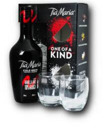 Tia Maria Cold Brew + 2 Pohárral 20% 0, 7L ajándékcsomagolás 2 pohárral