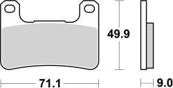BREMBO set placute frana, frana disc BREMBO XTRA - Sinter - SR 07SU27SR (07SU27SR)
