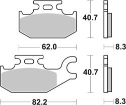BREMBO set placute frana, frana disc BREMBO 07GR73SD - automobilus