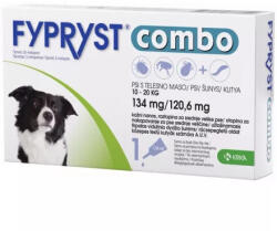 KRK 10db-tól : Fypryst Combo spot on kutyáknak M 10-20kg között (134mg) 1 ampulla