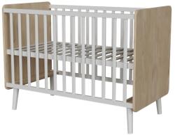 Faktum Peak 120x60 Natural Oak & White kiságy