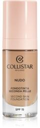 Collistar NUDO Second Skin Foundation SPF 15 világosító hidratáló make-up kisimító hatással árnyalat 3R Naturale Rosato 30 ml