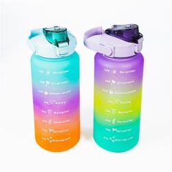 TOO KT-397 2000ml-es színátmenetes motivációs kulacs idézetekkel és időskálával (KT-397)