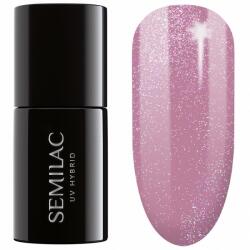 Semilac Machiaj Unghii UV Gel Polish Shimmer Dust Pink Lac 7 ml