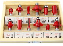 MAR-POL felsőmaró marófej készlet 12 db 8mm M22547 (M22547)