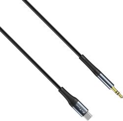 DeTech Аудио кабел DeTech DE-42CA, 3.5mm към Type-C, 1.0м, Черен - 40258 (40258)