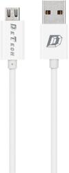 DeTech Кабели за данни DeTech, 10бр. Micro USB, 1.0m, Бял - 14143 (14143)