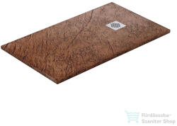 becrisa PALMA 85x130 cm-es (A oldal x B oldal, lásd műszaki rajz) zuhanytálca palakő hatású felülettel, cobre PAL91P85X130 (PAL91P85X130)