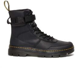 Dr. Martens bőr csizma Combs Tech Leather fekete, enyhén téliesített, lapos talpú, DM27213113 - fekete Női 38