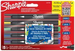 Sharpie Akril-markerkészlet, 5 darabos szett, 1-1 db, piros, sárga, világoszöld, kék, lila