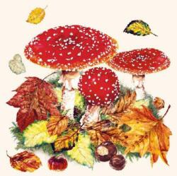 Ambiente Fly Agaric papírszalvéta 33x33cm, 20db-os