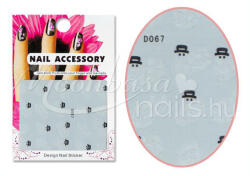 MoonbasaNails Akril hatású matrica D067 Hóember
