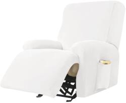 Forcheer Relax Fotel Huzat (bársonyos, 1 üléses, fehér, rugalmas)
