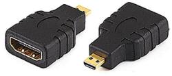 SBOX HDMI - MICRO HDMI F/M adapter, aranyozott