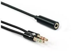 SBOX Jack elosztó 3, 5mm anya - 2x3, 5mm apa, 0, 2M