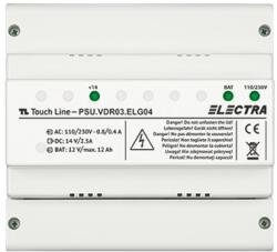 ELECTRA Unitate centrala de alimentare auxiliara pentru HOME + URBAN + EXPERT, G3 - ELECTRA PSU. VDR03. ELG04 SafetyGuard Surveillance