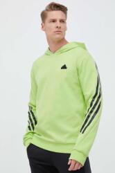 Adidas felső zöld, férfi, nyomott mintás, kapucnis - zöld M