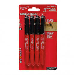 Milwaukee Marker MILWAUKEE fetru negru INKZALL (4 buc) (4932480551)