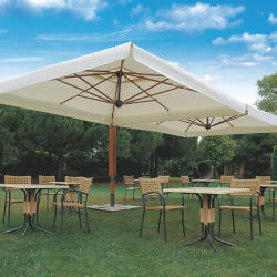 Scolaro Palladio Double napernyő 3, 5 x 7 m Taupe szürke vagy fehér drapéria nélkül (T6N - T7N)