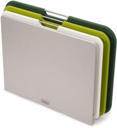 Joseph Joseph Tocător NEST3 L 60164, set de 3 buc, cu suport, verde, din plastic, Joseph Joseph (JS60164) Tocator