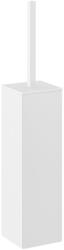 ZACK Perie de toaletă CARVO 42 cm, în picioare, alb, oțel inoxidabil, Zack (ZACK40820)