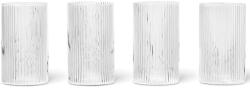 ferm LIVING Set pahare pentru aperitiv RIPPLE 140 ml, set de 4 buc, transparent, ferm LIVING (FERM1104264040) Pahar