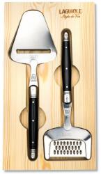 Laguiole Set feliator de brânză și răzătoare pentru brânză PREMIUM, negru, Laguiole (LAGSDV-301432)