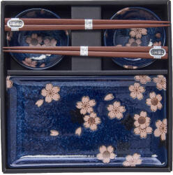 Made in Japan Set de sushi cu bețișoare NAVY WITH PINK SAKURA, 4 buc, MIJ (MIJRW0019) Serviciu de masa