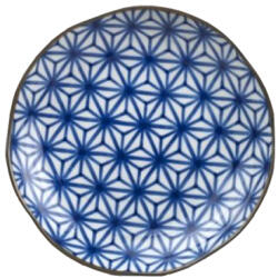 Made in Japan Farfurie STARBURST INDIGO IKAT 23 cm, albastru, MIJ (MIJC6560E)