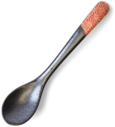 Made in Japan Lingură de masă ASANOHA 12, 5 cm, roșu, ceramică, MIJ (MIJC4212) Tacam
