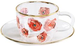 Seletti Ceașcă espresso cu farfurioară TOILETPAPER ROSES, 50 ml, Seletti (SLT15971)