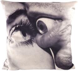 Seletti Pernă TOILETPAPER EYE & MOUTH, 50 x 50 cm, gri, Seletti (SLT02319)