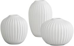 Kähler Vază mini HAMMERSHOI, set de 3 buc, alb, Kähler (KHL692397)