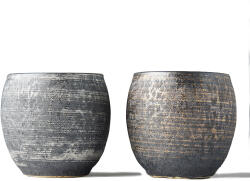 Made in Japan Cești de ceai SHO-CHU, set de 2 buc, 320 ml, argintiu și bronz, MIJ (MIJC5466)