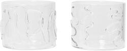ferm LIVING Pahar de apă DOODLE 200 ml, set de 2 buc, transparent, sticlă, ferm LIVING (FERM1104267322) Pahar