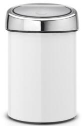 Brabantia Coș de gunoi cu capac sensibil la atingere TOUCH BIN, 3 l, alb, Brabantia (BRAB364488)