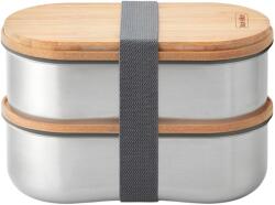 black+blum Cutie pentru prânz 1 l, gri, din oțel inoxidabil, Black+Blum (BBBAMBTL016)