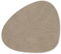 LIND DNA Suport pentru pahare CURVE HIPPO 11 x 13 cm, cald gri, piele, LIND DNA (LIND990227)