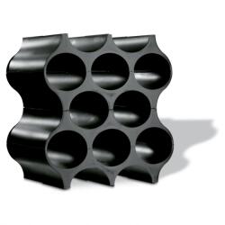 Koziol Raft de vinuri pentru blat SET-UP, negru cosmic, Koziol (KOZ3596526) Suport sticla vin