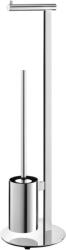 ZACK Suport hârtie igienică și perie WC SCALA 72 cm, lustruit, din oțel inoxidabil, Zack (ZACK40088)